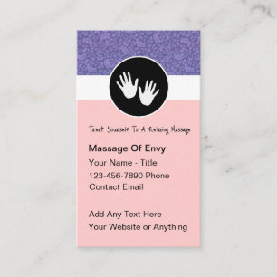 Cartes de visite pour entreprise de massage thérap