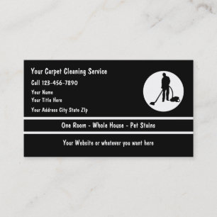 Cartes de visite pour entreprise de nettoyage de s