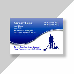 Cartes de visite pour entreprise de nettoyage de s
