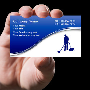 Cartes de visite pour entreprise de nettoyage de t