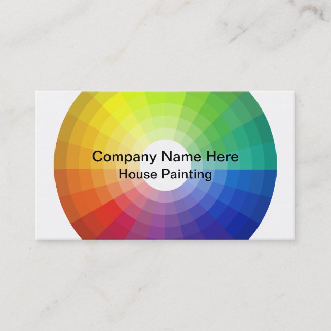 Cartes de visite pour entreprise de peinture de ma (Devant)