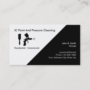 Cartes de visite pour entreprise de peinture et de