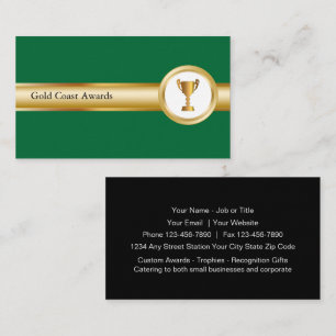 Cartes de visite pour entreprise de récompenses et