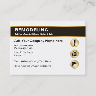 Cartes de visite pour entreprise de rénovation élé
