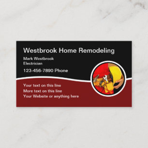 Cartes de visite pour entreprise de rénovation mod