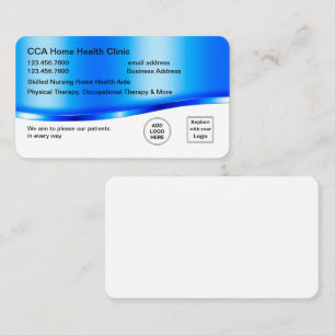 Cartes de visite pour entreprise de santé à domici
