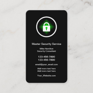Cartes de visite pour entreprise de serrurerie de