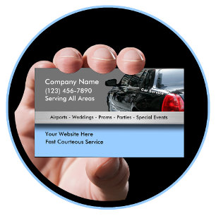 Cartes de visite pour entreprise de taxi