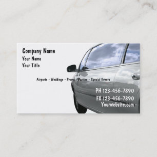 Cartes de visite pour entreprise de taxi