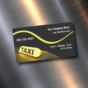 Cartes de visite pour entreprise de taxi moderne