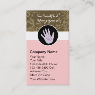Cartes de visite pour entreprise de thérapie de ma