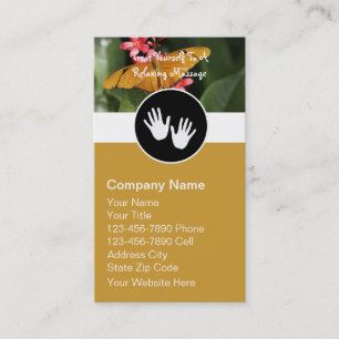 Cartes de visite pour entreprise de thérapie de ma