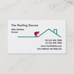 Cartes de visite pour entreprise de toiture