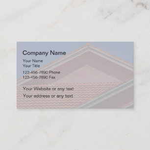 Cartes de visite pour entreprise de toiture deux f