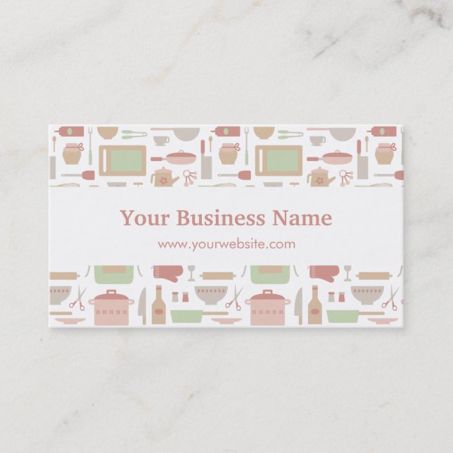 Cartes de visite pour entreprise de traiteur d'ust (Devant)