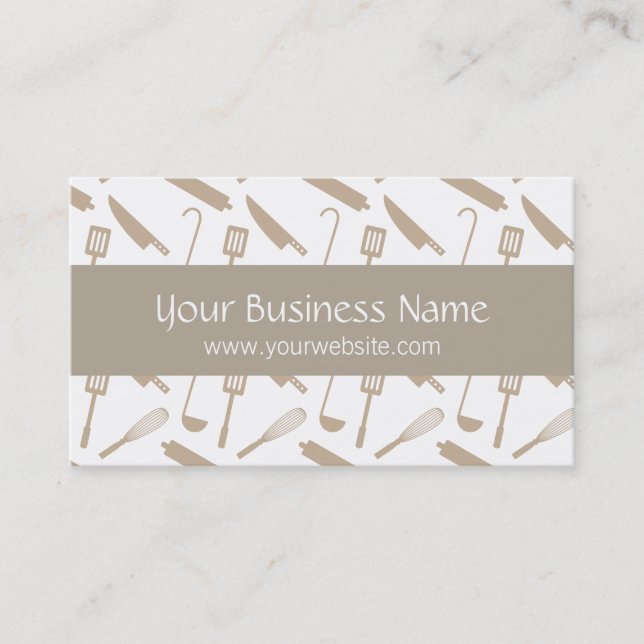 Cartes de visite pour entreprise de traiteur et us (Devant)