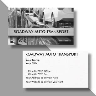 Cartes de visite pour entreprise de transport auto