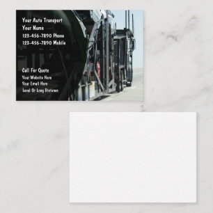 Cartes de visite pour entreprise de transport auto