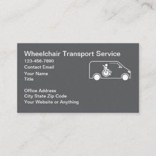 Cartes de visite pour entreprise de transport médi