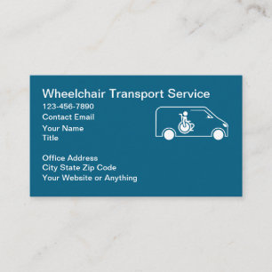 Cartes de visite pour entreprise de transport médi