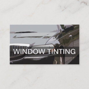 Cartes de visite pour entreprise de vitres teintée