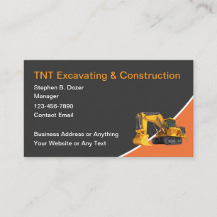 Cartes de visite pour entreprises de construction 