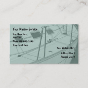 Cartes de visite pour entreprises maritimes
