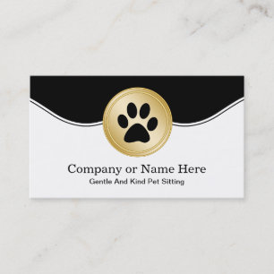 Cartes de visite pour garde d'animaux