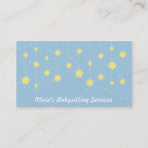 Cartes de visite pour garde d'enfants Elegant Twin