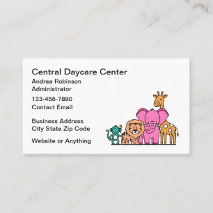 Cartes de visite pour garderie familiale
