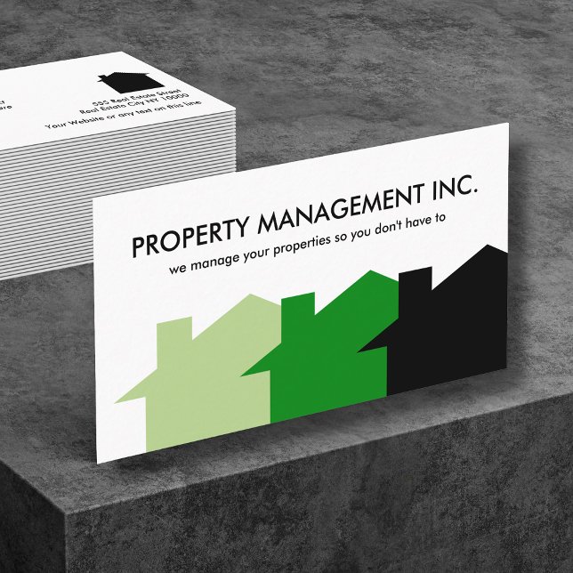 Cartes de visite pour gestion immobilière (Créateur téléchargé)