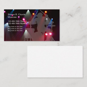 Cartes de visite pour groupe de rock