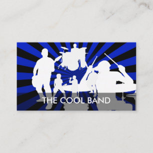 Cartes de visite pour groupe de rock cool