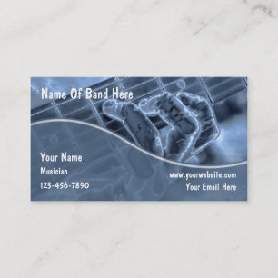 Cartes de visite pour guitare
