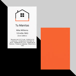 Cartes de visite pour homme à tout faire en langue