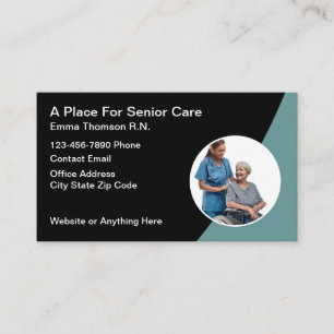 Cartes de visite pour infirmière médicale à domici