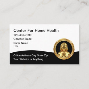 Cartes de visite pour infirmières à domicile éléga