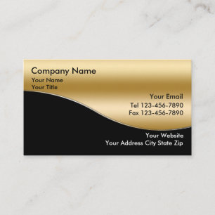 Cartes de visite pour investissement en or