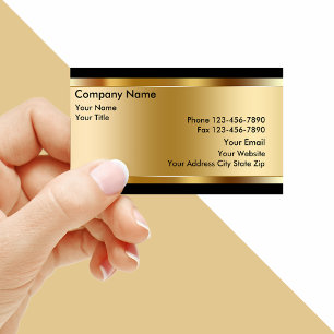 Cartes de visite pour investissement en or