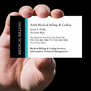 Cartes de visite pour la facturation médicale coda