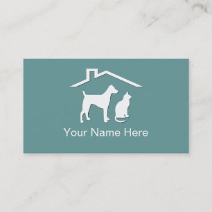 Cartes de visite pour la garde d'animaux