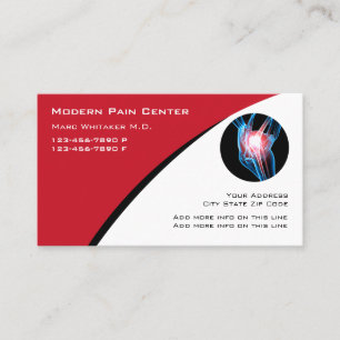 Cartes de visite pour la gestion de la douleur