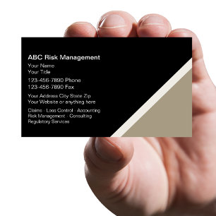 Cartes de visite pour la gestion des risques