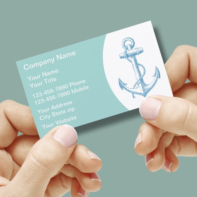 Cartes de visite pour la navigation de plaisance (Créateur téléchargé)