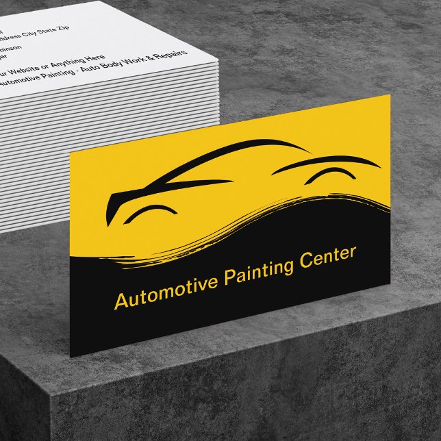Cartes de visite pour la peinture automobile et la (Créateur téléchargé)