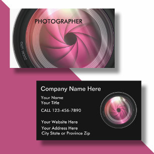 Cartes de visite pour la photographie