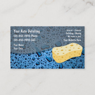 Cartes de visite pour la préparation automobile