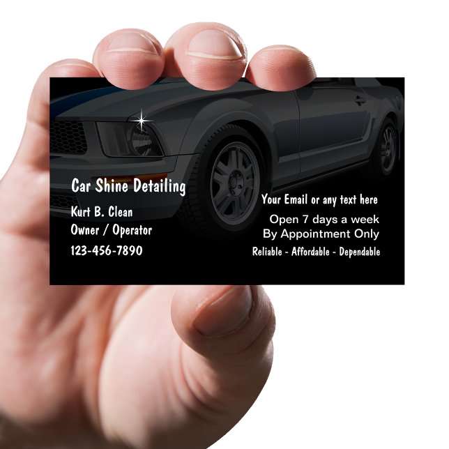 Cartes de visite pour la préparation automobile (Créateur téléchargé)