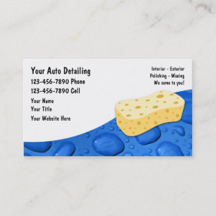 Cartes de visite pour la préparation automobile