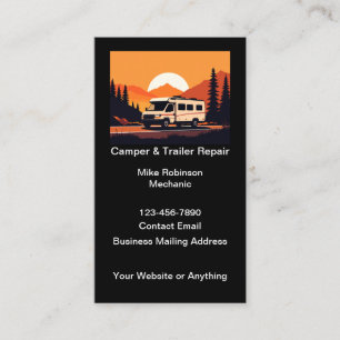 Cartes de visite pour la réparation de camping-car